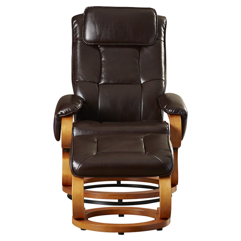 Corrigan Studio Medford Manual Swivel Recliner with Ottoman & Reviews